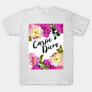 Carpe Diem Floral T-Shirt